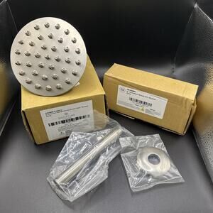 Signature Hardware 5 1/4" / 6" Bostonian Rainfall Showerhead Brushed Nickel